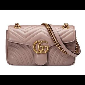 Gucci marmont small in porcelain rose